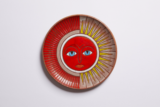 Sun Decorative Ceramic Plate