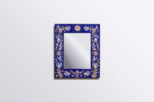 Handpainted Ceramic Mirror